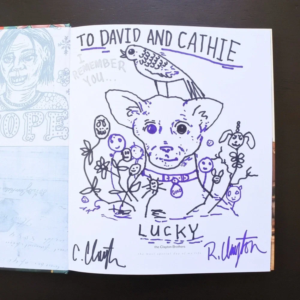 Signed Original Drawing Clayton Brothers The Most Special Day of My Life Book